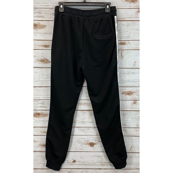 PIDOGYM Slim Striped Joggers/Sweatpants, Black, - Picture 5 of 5